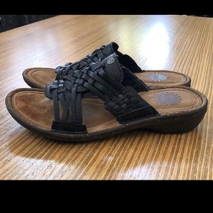 UGG AUSTRALIA KEALA Leather Slip-on Huarache Sandals Size 6